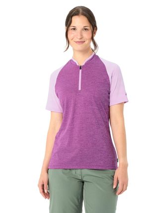 Vaude Funktionsshirt VAUDE Womens Tamaro HZ Shirt IV, Damen, Gr. 36, magenta, Obermaterial: 100% Polyester, normal, Rundhals, Shirts Funktionsshirt, Kurzarm