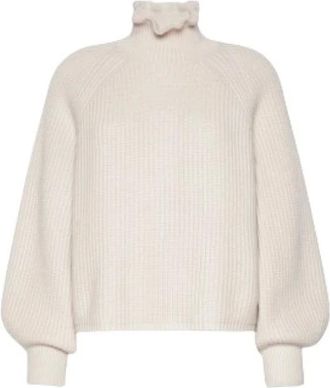 Max Mara Jersey de cuello alto largo - Knitwear - Mujer - Beige - S