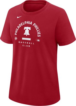 Nike Philadelphia Phillies Authentic Collection Early Work Nike Womens Dri-FIT MLB T-Shirt in Red | 03N862QPP-HXK