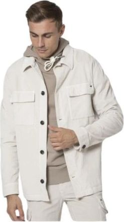 Mason's Corduroy Overshirt - Heren - Zomerjassen - Wit - 3XL - Katoen - Jassen