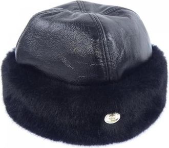 Chanel Pre-owned Cappello in Pelle di Agnello e Poliestere - - Pre-owned - Donna - Nero - ONE SIZE
