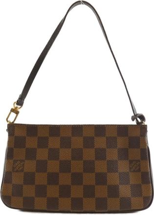 Louis Vuitton Brown Coated Canvas Pouch (Pre-Owned)