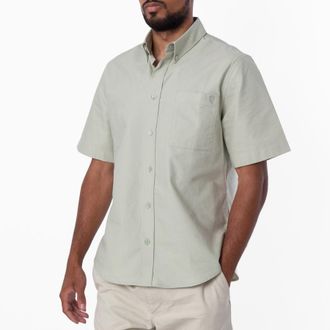Burberry Mens Relaxed Fit Cotton Oxford Shirt, Size Medium