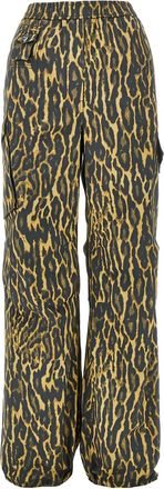 Ganni leopard-print trousers - Bruin