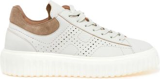 Hogan H-Stripes - Heren - Sneakers - Wit - 45 EU - Leer - Schoenen