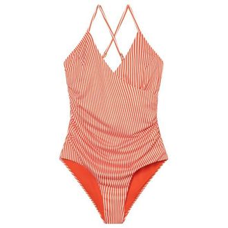 Dedicated Wrap Swimsuit Klinte Badeanzug f&uuml;r Damen | rosa/rot