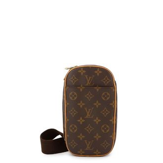 Louis Vuitton Brown Monogram Monogram Pochette Sling Bag (Pre-Owned)