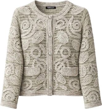 Frank Walder Frank Walder - Vest W61107354 - Dames - Truien - Beige - Maat: XL