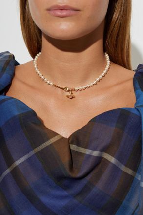 Vivienne Westwood Simonetta Necklace, Womens, Cream