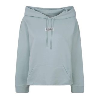 Maison Margiela Hoodies, female, Blue, Size: XS Hooded Sweatshirt