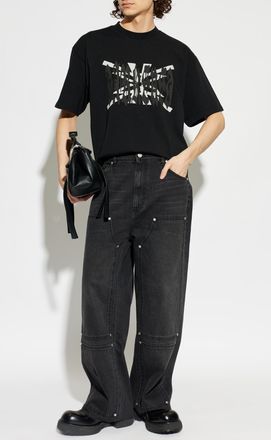 44 Label Group T-shirt With Printed Logo, Mens, Black