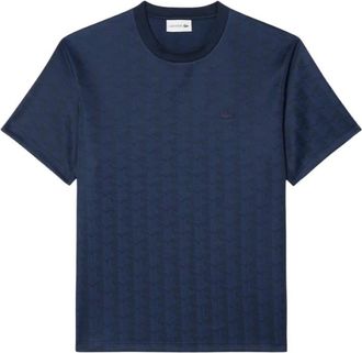 Lacoste T-shirt Girocollo - - Tops - Uomo - Blu - M