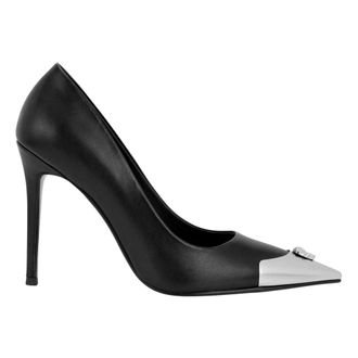 Philipp Plein Nappa Decollete Hi-Heels Pump H105 Skull Toe - Dames - Schoenen - Zwart - Maat: 40 EU Leer