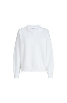 Brunello Cucinelli Double knit polo shirt in White at Nordstrom, Size Xx-Large Eu