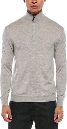 N.Peal N. PEAL Regent 1/2-Zip Cashmere & Silk-Blend Mock Neck Sweater