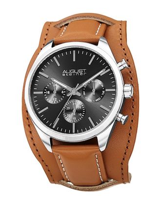 August Steiner Mens Leather Watch
