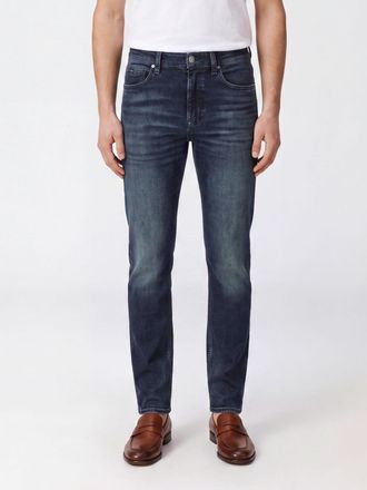 HUGO BOSS Mid-Rise Slim Fit Skinny Jeans in Cotton Denim