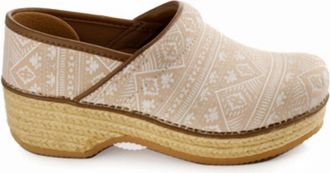 Dansko Womens Jute Pro Canvas Clogs In Ikat
