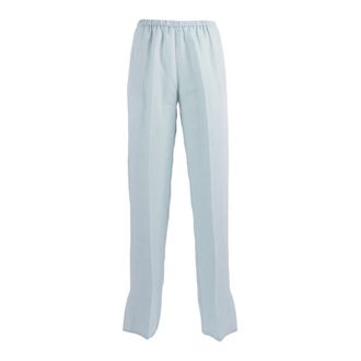 Forte_Forte Straight Trousers, female, Blue, Size: M Straight Trousers