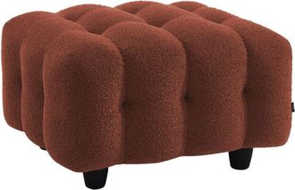 Sweeek Puff, reposapi&eacute;s para sof&aacute; de 3 plazas leon borreguito texturizada