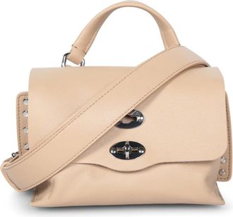 Zanellato Elegante leren tas - Dames - Handtassen - Beige - ONE Size - Leer - Tassen
