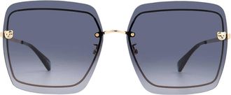 Moschino Grey Gradient Oversized Ladies Sunglasses MOS085/G/S 0KB7/9O 64