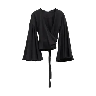 Jacquemus Kimonos, female, Black, Size: XS Top