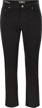 Pantaloni Torino Klassieke Stretch Katoenen Twill Broek - Heren - Regular Fit Jeans - Zwart - W29 - Katoen - Jeans