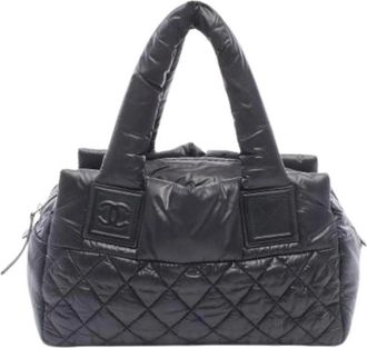Chanel Pre-owned Nylon Handtas - Dames - Vintage Handtas - Zwart - ONE Size - Nylon - Vintage
