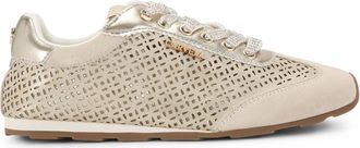 Carvela Womens Suede Tivoli Laser Sneakers - Gold - Size UK 5