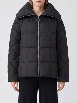 Ienki Ienki Short Quilted Nylon Puffer Jacket with Sailor Collar