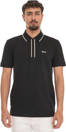 HUGO BOSS Philix GOC Poloshirt met korte mouwen - Heren - Polos - Zwart - M - Katoen - Tops