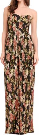 Dress The Population Audrina Maxi Dress In Black Multi