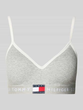 Tommy Hilfiger BH mit Logo Bund Modell RIB BRALETTE LIFT in Hellgrau, Gr&ouml;&szlig;e XL