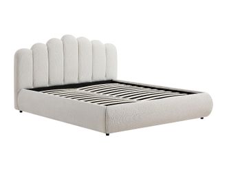Vente-Unique Canap&eacute; abatible 160 x 200 cm - Tela texturizada - Beige - SILVATORA
