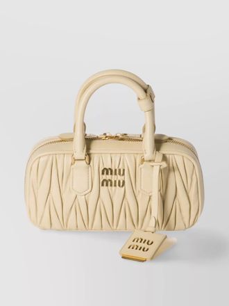Miu Miu arcadie lamb leather tote bag