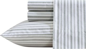 Nautica Coleridge Stripe Green Twin Sheet Set