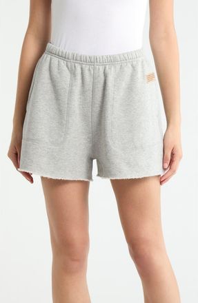 Lunya Silksweats Reversible Lounge Shorts in Napping Dove Heather at Nordstrom, Size Xx-Small