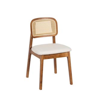 Klast Silla de comedor de madera nogal 46 cm x 79 cm