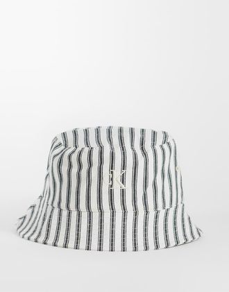 Calvin Klein Cappello nero e bianco a righe