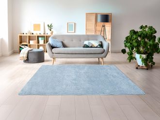 Vente-Unique Tappeto shaggy a pelo lungo 160 x 230 cm Blu chiaro - MILINIO