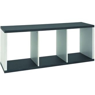 M&S Collection HAKU M&ouml;bel Scaffale granito look, bianco, MDF - Dim. L 117 cm x A 50 cm x P 30 cm, Stile Moderno