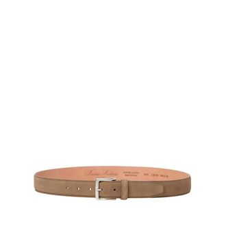 Brooks Brothers Suede Bovine Leather Belt - male - Brooks Brothers - Belts - Beige - L - Accessories