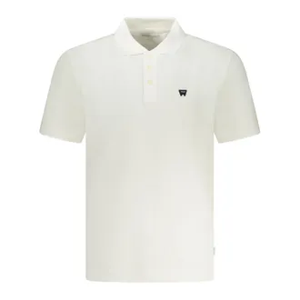 Wrangler Polo Shirts, male, White, Size: M Short Sleeve Polo