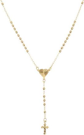 The M Jewelers NY The Heart Rosary Necklace in Gold at Nordstrom
