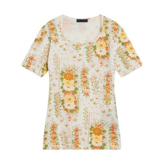 Prada T-Shirts, male, Multicolor, L, T-Shirt Girocollo Manica Corta