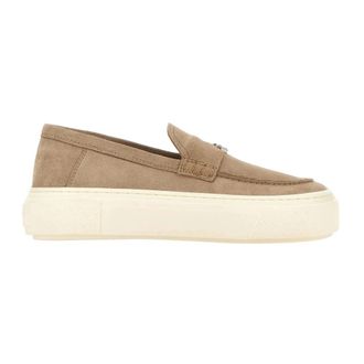 Hogan H705 Loafer - Dames - Loafers - Beige - 39 1/2 EU - Katoen - Schoenen
