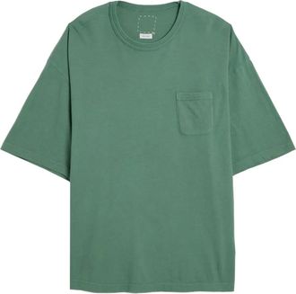 Visvim Jumbo chest-pocket T-shirt - men - Cotton - 5 - Green