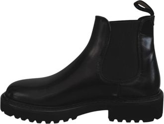 Doucal's Tronchetto - Heren - Chelseaboots - Zwart - 44 EU - Leer - Schoenen