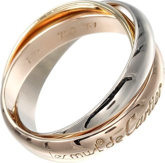 Cartier Trinity Yellow Gold (18K) Pink Gold (18K) White Gold (18K) Band Ring (Pre-Owned)